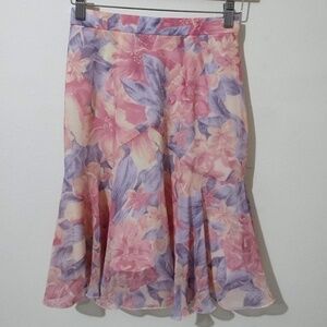 Floral Print Skirt Size XS